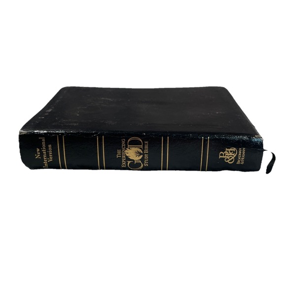 The Experiencing God Study Bible NKJV Broadman & Holman Black Genuine Leather VG